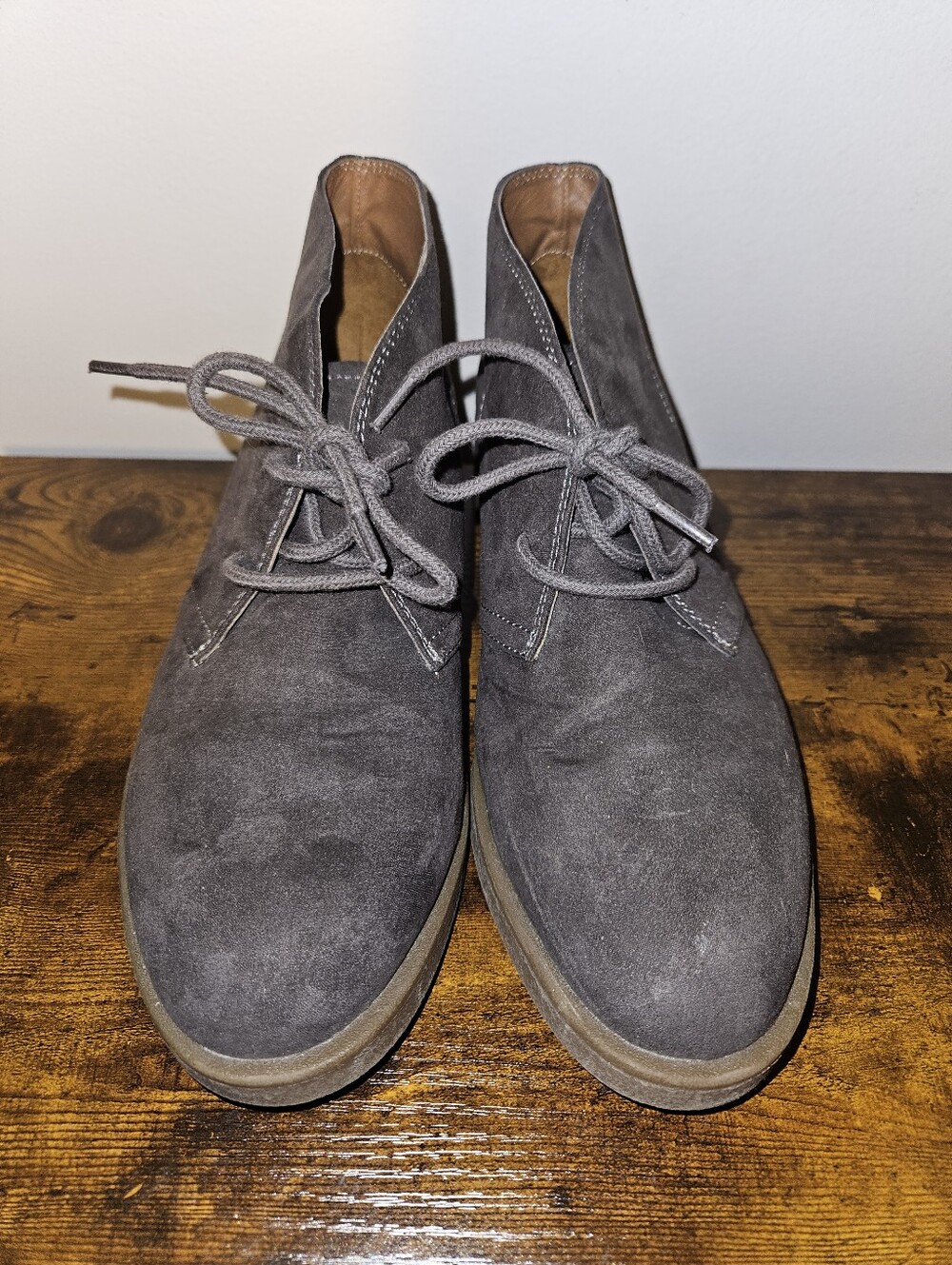 American Eagle Outfitters Gray Suede Ankle Booties
